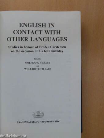 English in contact with other languages