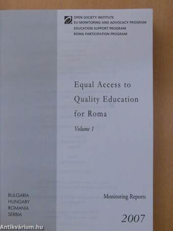 Equal Access to Quality Education for Roma Volume 1-2.