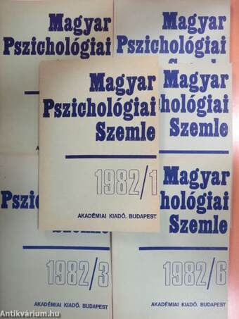Magyar Pszichológiai Szemle 1982/1-6.