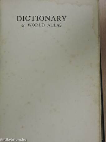 The modern university dictionary and world atlas