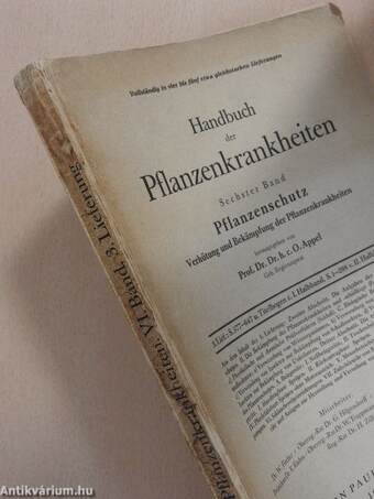 Handbuch der Pflanzenkrankheiten VI/3. (töredék)