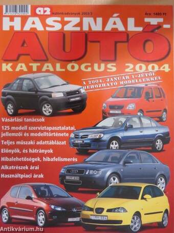 Használtautó-katalógus 2004