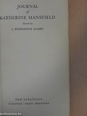 Journal of Katherine Mansfield