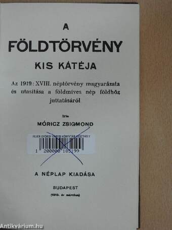 A földtörvény kis kátéja