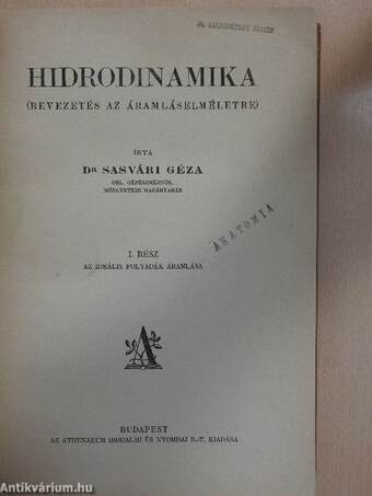 Hidrodinamika I.