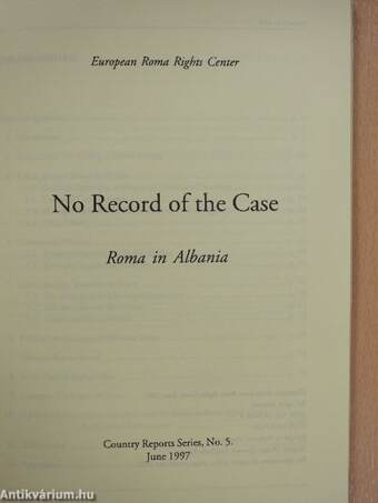 No Record of the Case