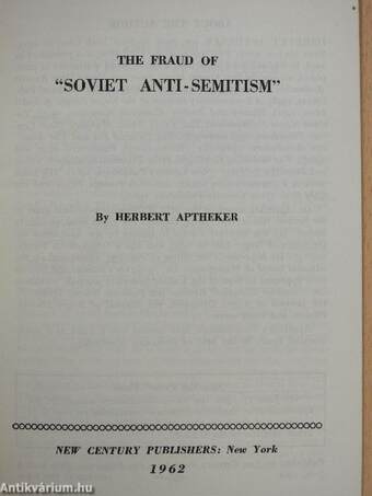 The fraud of "Soviet anti-semitism"