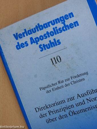 Verlautbarungen des Apostolischen Stuhls 110