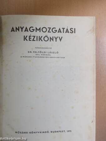 Anyagmozgatási kézikönyv