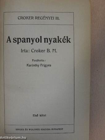 A spanyol nyakék I-III.