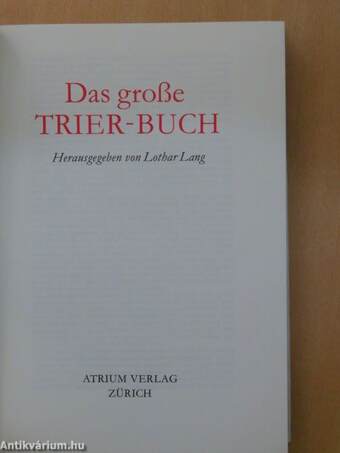 Das große Trier-buch