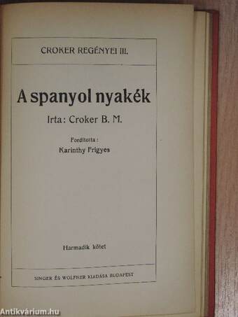 A spanyol nyakék I-III.