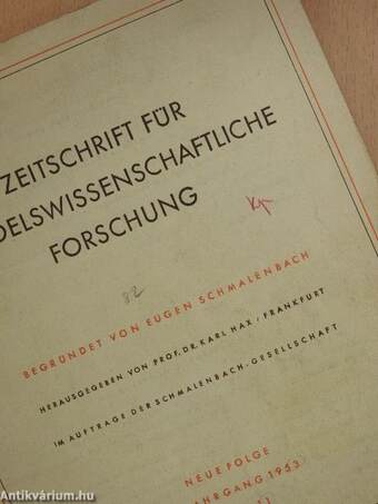 Zeitschrift für handelswissenschaftliche Forschung 1953 heft 11