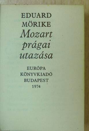 Mozart prágai utazása (minikönyv)