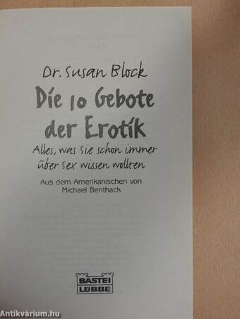 Die 10 Gebote der Erotik