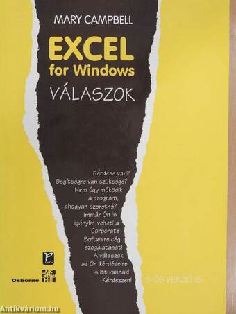 Excel for Windows válaszok