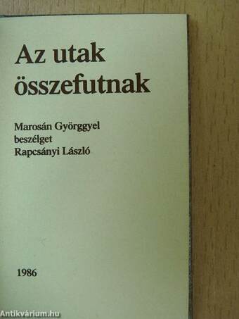 Az utak összefutnak (minikönyv)