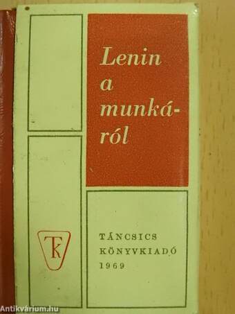 Lenin a munkáról (minikönyv) (számozott)