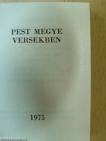 Pest megye versekben (minikönyv)