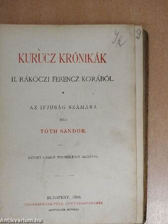 Kurucz krónikák II. Rákóczi Ferencz korából