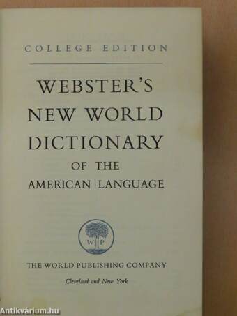 Webster's New World Dictionary of the American Language