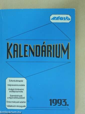 A régió kalendáriuma 1993