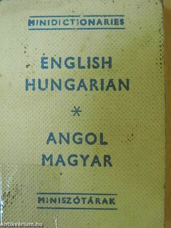 Angol-magyar miniszótár (minikönyv)