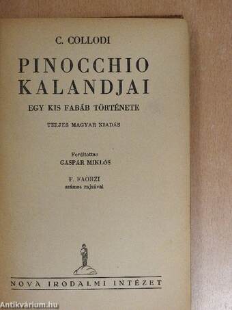 Pinocchio kalandjai