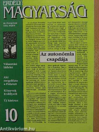 Erdélyi magyarság 1992. május