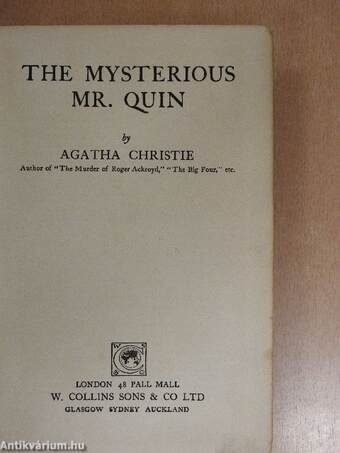 The Mysterious Mr. Quin