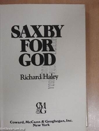 Saxby for God