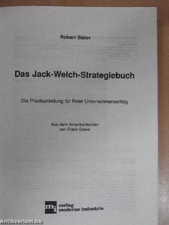 Das Jack-Welch-Strategiebuch