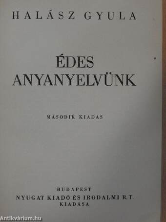 Édes anyanyelvünk