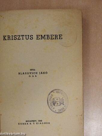 Krisztus embere