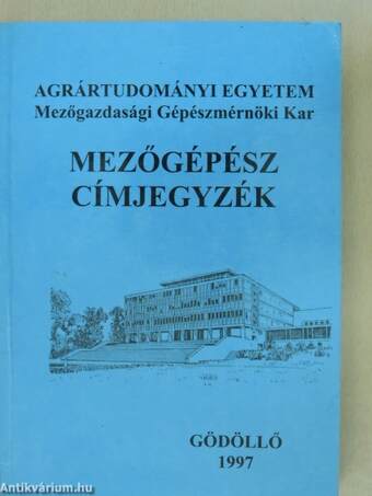 Mezőgépész címjegyzék