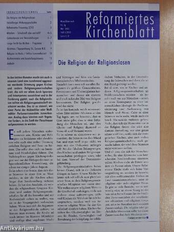 Reformiertes kirchenblatt Mai 2013