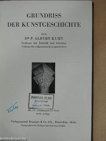 Grundriss der Kunstgeschichte