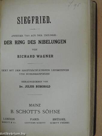 Der Ring des Nibelungen I-IV.