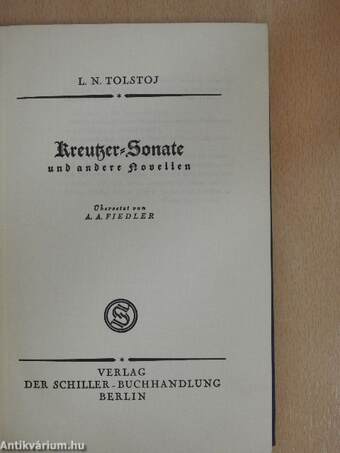 Kreutzer-Sonate und andere Novellen