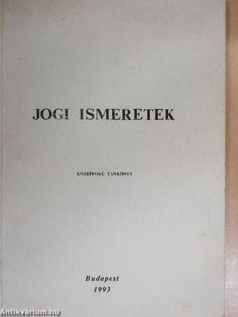 Jogi ismeretek