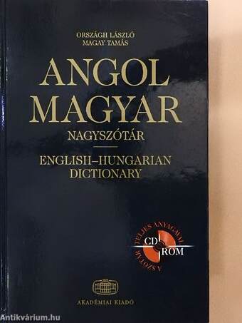Angol-magyar nagyszótár