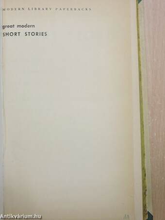 Great modern short stories