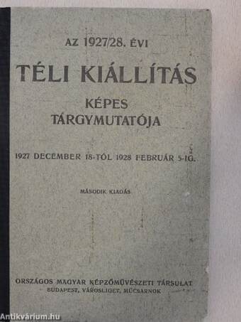 Az 1927/28. évi téli kiállítás képes tárgymutatója