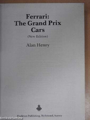 Ferrari: The Grand Prix Cars