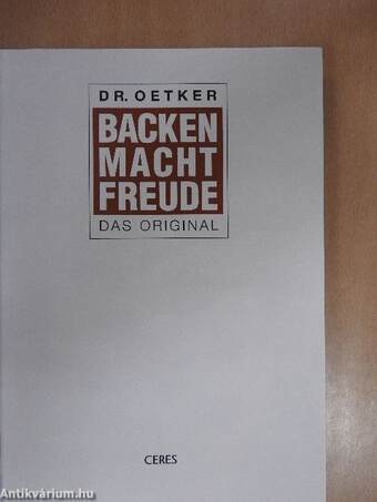 Dr. Oetker - Backen macht Freude: Das Original 