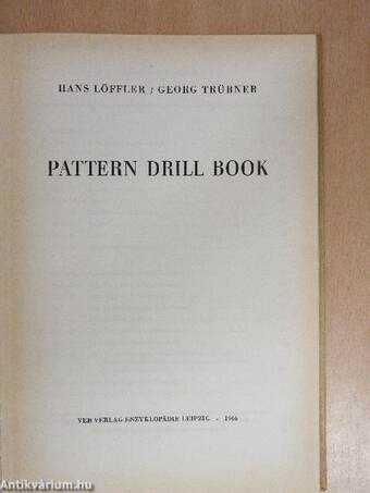 Pattern Drill Book