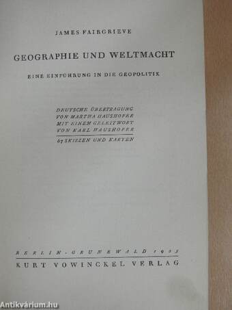 Geographie und Weltmacht