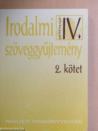 Irodalmi szöveggyűjtemény IV/2.