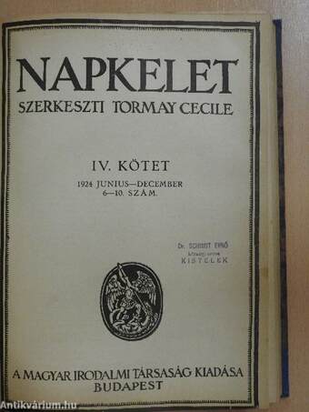 Napkelet 1924. január-december