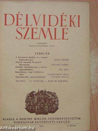 Délvidéki Szemle 1943. február